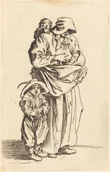 Madre e tre bambini