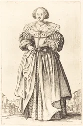 Nobile donna con ventaglio