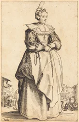 Nobildonna con un piccolo cappello