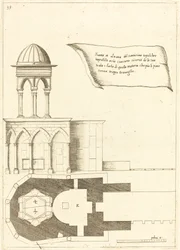 Piano e elevazione della Chiesa del Santo Sepolcro