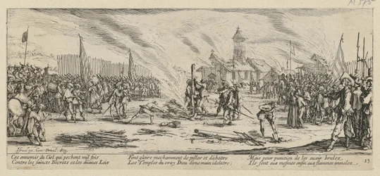 Il rogo, foglio 13 della serie "Gli orrori della guerra"
