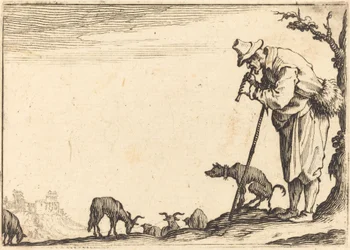 Pastore che suona il flauto, c. 1617