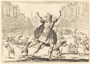 Scaramuccia in un circo romano, ca. 1622