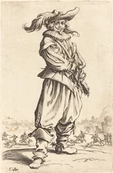 Soldato con cappello piumato