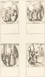 San Simeone Salus; La Visitazione; Deposizione dei vestiti della Vergine; San Iacinto