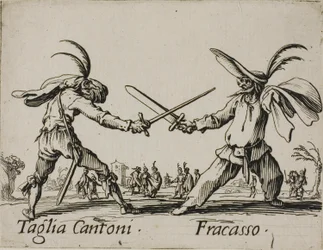 Taglia Cantoni - Fracasso, tavola 24 da Balli di Sfessania