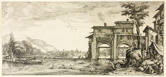 I bagnanti, da Varie scene disegnate a Firenze
