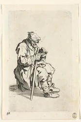I mendicanti: Mendicante seduto e che mangia, c. 1623