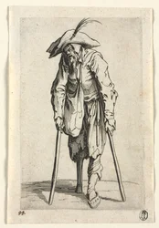 I mendicanti: Mendicante con gamba di legno, c. 1623