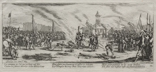 Le grandi miserie della guerra: Il rogo