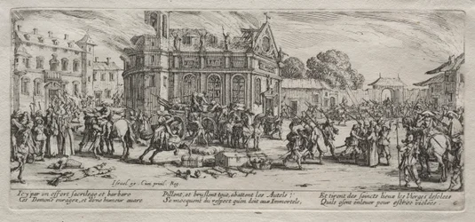 Le grandi miserie della guerra: Devastazione di un monastero
