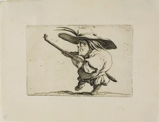 Il suonatore di liuto, da Varie Figure Gobbi