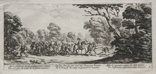 Le miserie della guerra: arresto di malfattori
