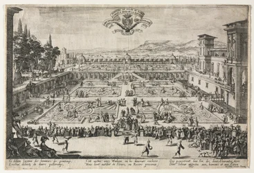 I giardini del palazzo a Nancy, 1625