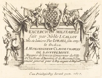 Pagina del titolo per "The Military Exercises"