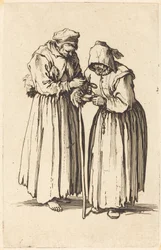 Due donne mendicanti, c. 1622