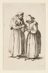 Due donne mendicanti, da I mendicanti