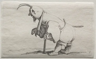 Varie figure gobbi di Iacopo Callot (Storpio con cappuccio)