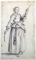 Donna con fuso