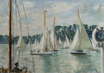 Regata di yacht sulla Senna