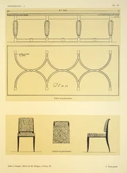 Sala da pranzo IV, Hotel de M. Berger, a Parigi, illustrazione da 
