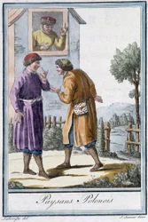 Contadini polacchi - in "Enciclopedia dei viaggi" di Grasset St Sauveur, ed. 1796
