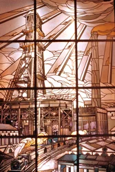 Nancy (dipartimento 54), Art Nouveau, Vetrate di Jacques Gruber (1870-1936), alla sede di Pont a Mousson, av. de la liberation