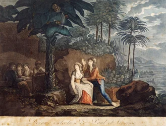 Paolo e Virginia, illustrazione per il romanzo di Jacques-Henri Bernardin de Saint-Pierre