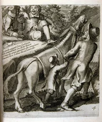 Illustrazione di favole di Jean de La Fontaine (incisione)