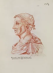 Ms.266 fol.271 v Petrarca (1304-74), da 