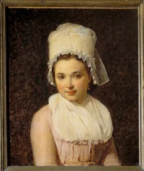 Ritratto di Catherine Marie Tallard (1772-1825), moglie di Francois Lamy, sindaco di Sougeres nello Yonne