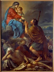 San Rocco prega la Vergine per la cessazione della peste