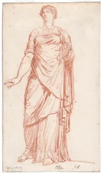 Statua di Flora vista dal fronte, nel Palazzo Giustiniani, Roma