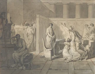 Studio per I Littori riportano a Bruto i corpi dei suoi figli, 1787