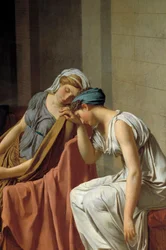 Il giuramento degli Orazi (dettaglio)