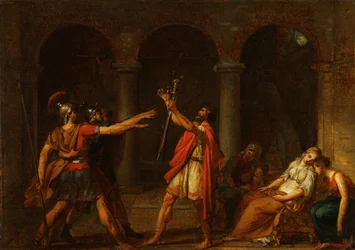 Il giuramento degli Orazi, studio, 1784