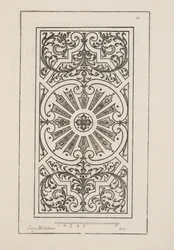 Progetto per Parterre, da Theatre des Plans et Jardinages, pub.1652 (incisione)