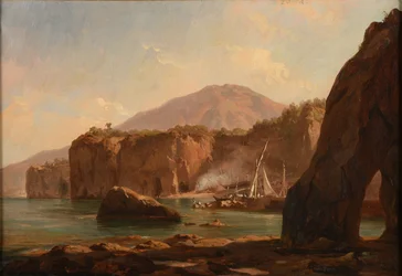 Grotte e scogliere in riva al mare