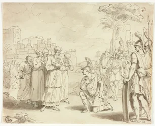 Alessandro prima del Gran Sacerdote
