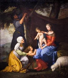 Riposo della Sacra Famiglia,1630-40 (olio su tela)
