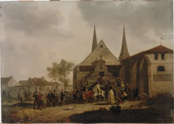 Saccheggio di una chiesa durante la Rivoluzione, circa 1793