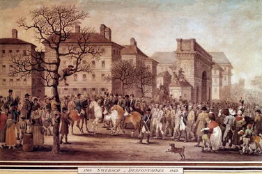 Campagna di Francia nel 1814: ingresso a Parigi dei prigionieri degli eserciti alleati