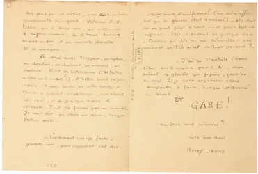 Lettera di guerra autografa