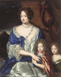 Duchessa Sofia Dorotea di Brunswick e Luneburg con i suoi figli Giorgio e Sofia Dorotea