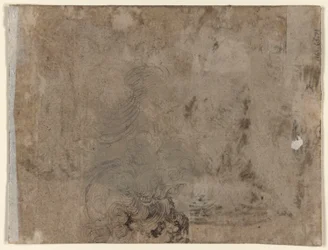 Un Giovane Seduto a un Tavolo (recto); Testa di un Bambino con Capelli Ricci (verso)