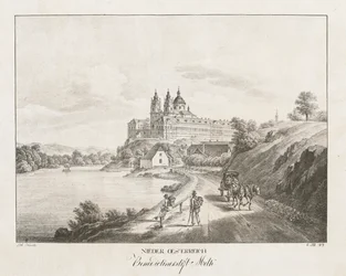 Nieder-Österreich, Abbazia di Melk, 1819