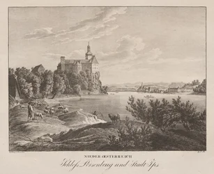 Bassa Austria, castello Persenbeug e città di Ips