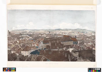Panorama di Vienna verso ovest, dalla chiesa di San Pietro