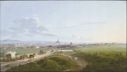 Vista di Vienna dal filatoio sulla croce, 1817