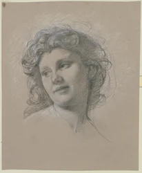 La testa di una ragazza